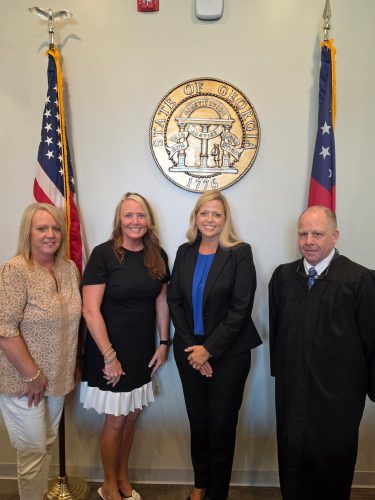 Maryanne Lovejoy, Angie Roberts, Dr. Post, and Honorable Judge Kevin Drummond