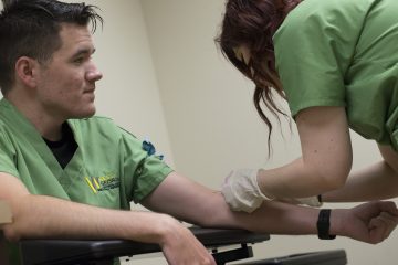 medical assisting student