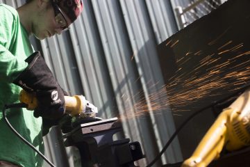 Welding and Joining Technology student at work