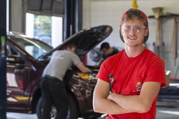 Automotive Technology students at work