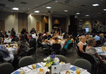 Guests seated at tables