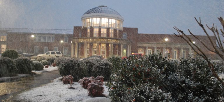 murphy campus in snow