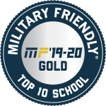 military friendly logo gold