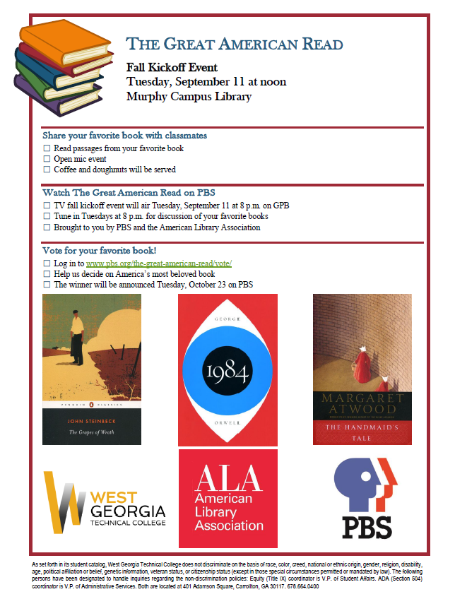 Great American Read Flyer link