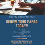 renew your fafsa today