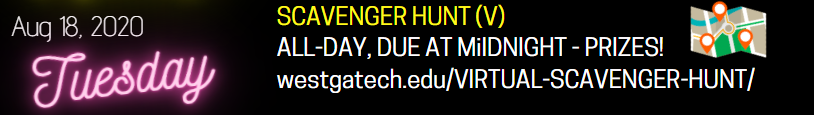 scavenger hunt august 18