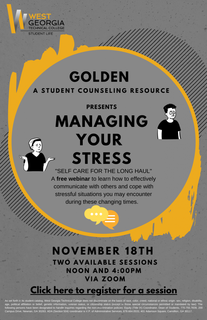stress management info flyer