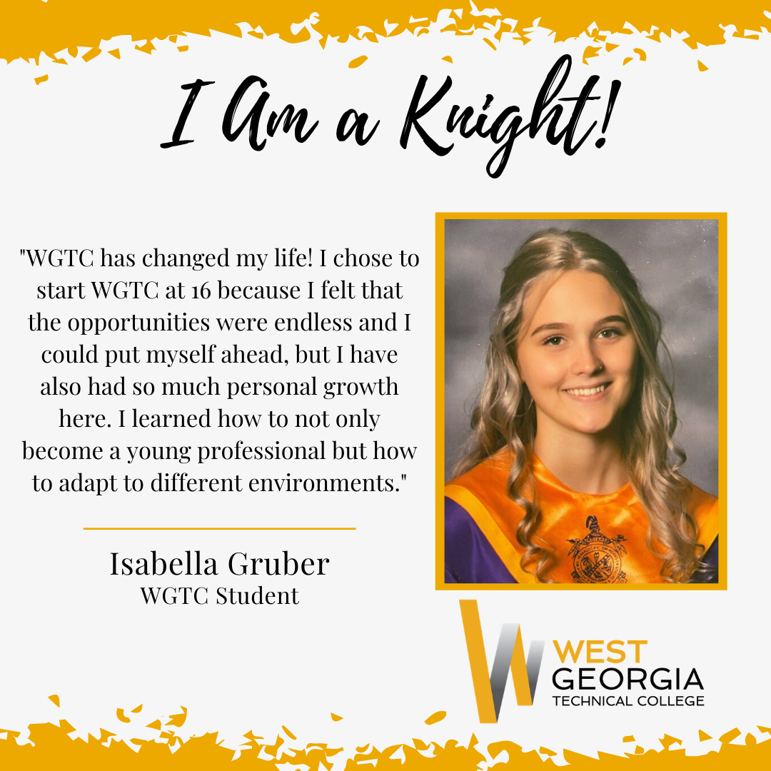 Isabella Gruber "WGTC has changed my life! I chose to start WGTC at 16 because I felt that the opportunities were endless and I could put myself ahead, but I have also had so much personal growth here. I learned how to not only become a young professional but how to adapt to different environments."