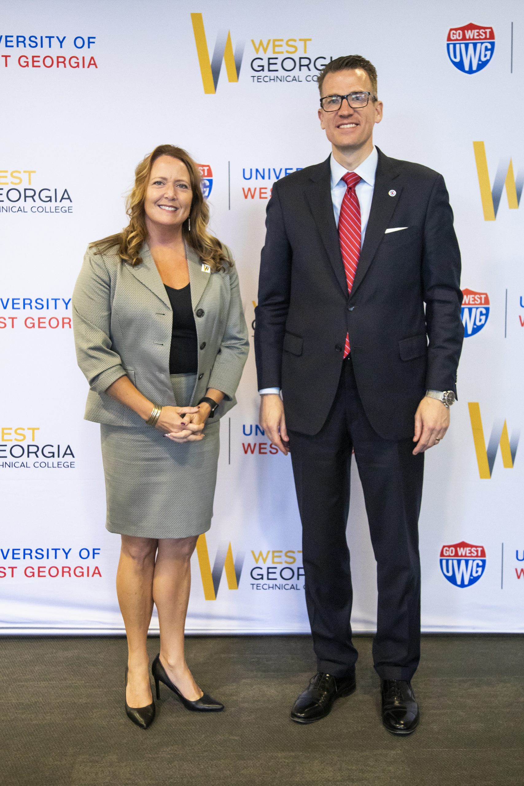 WGTC President Dr. Julie Post and UWG President Dr. Brendan Kelly
