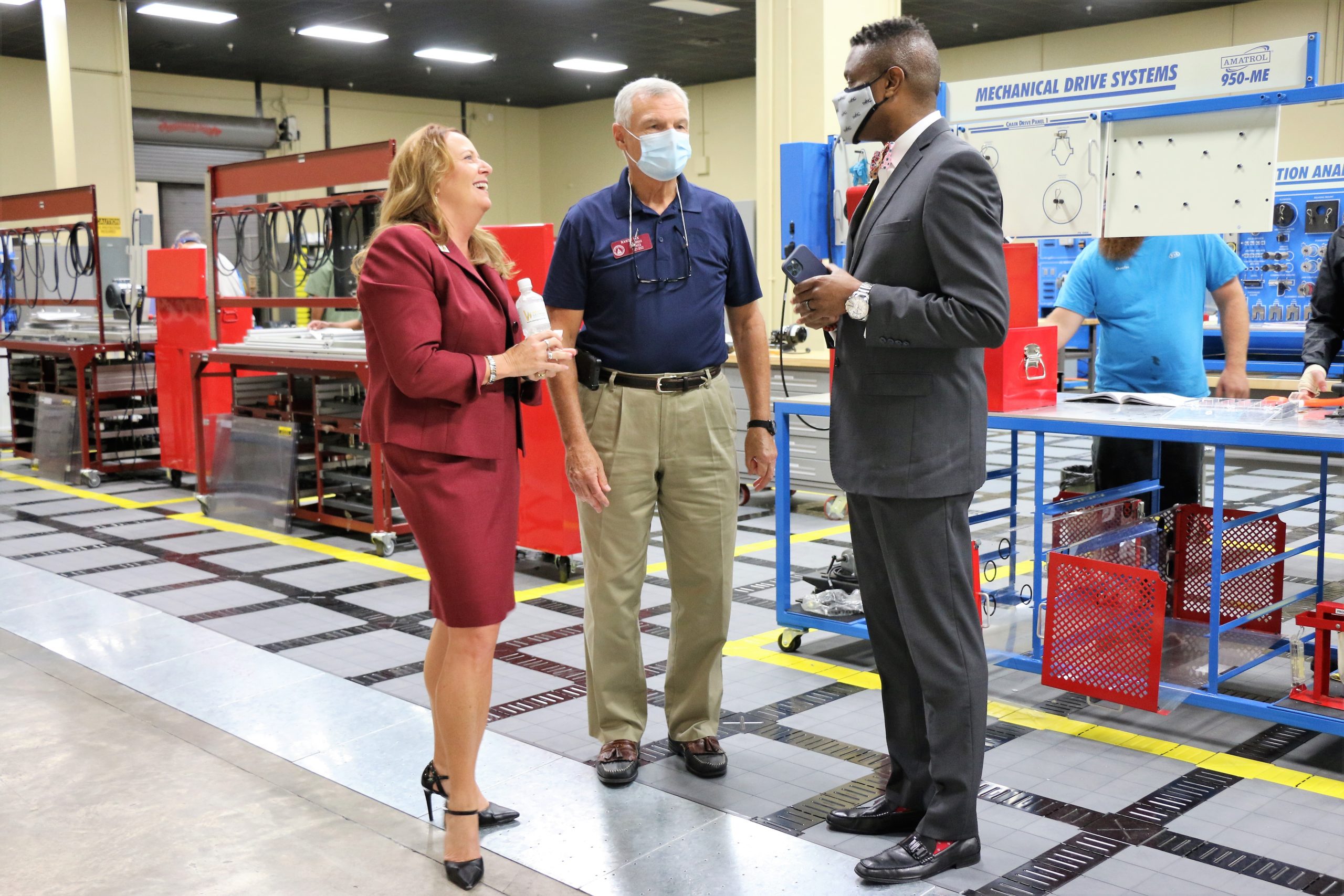 WGTC President Dr. Julie Post, state representative Randy Nix and THINC Academy CEO Gerald Wyatt
