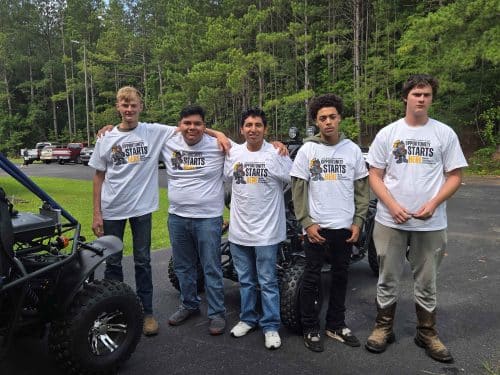 Students at the summer camp