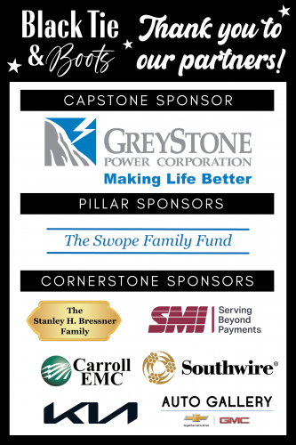 List of Black Tie and Boots Sponsors