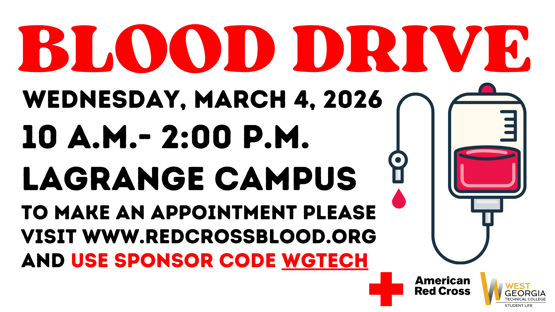 Blood Drive Digital Signage