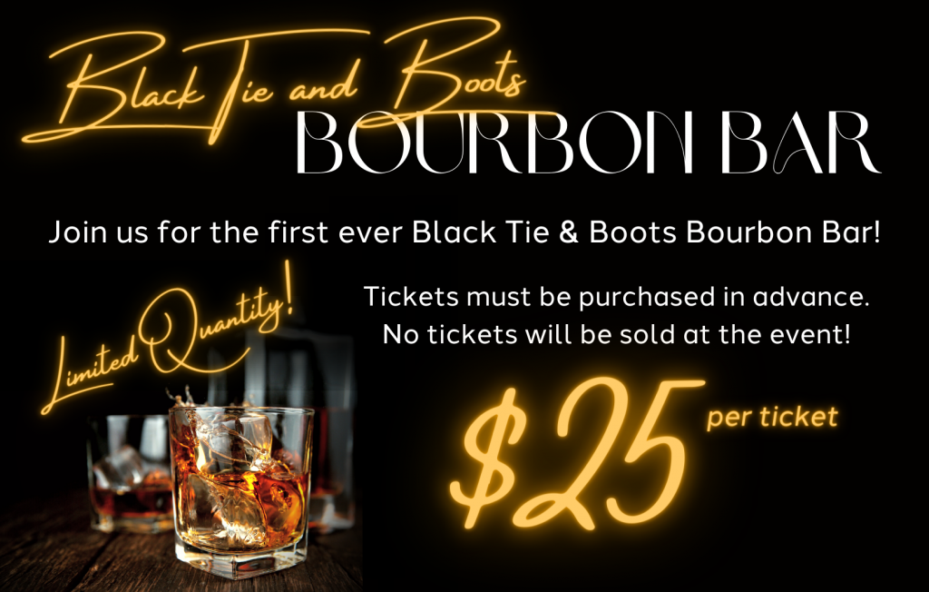 Bourbon Bar flyer Bourbon glass
