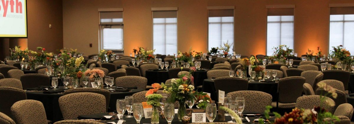 Murphy Conference rooms with event tables setup