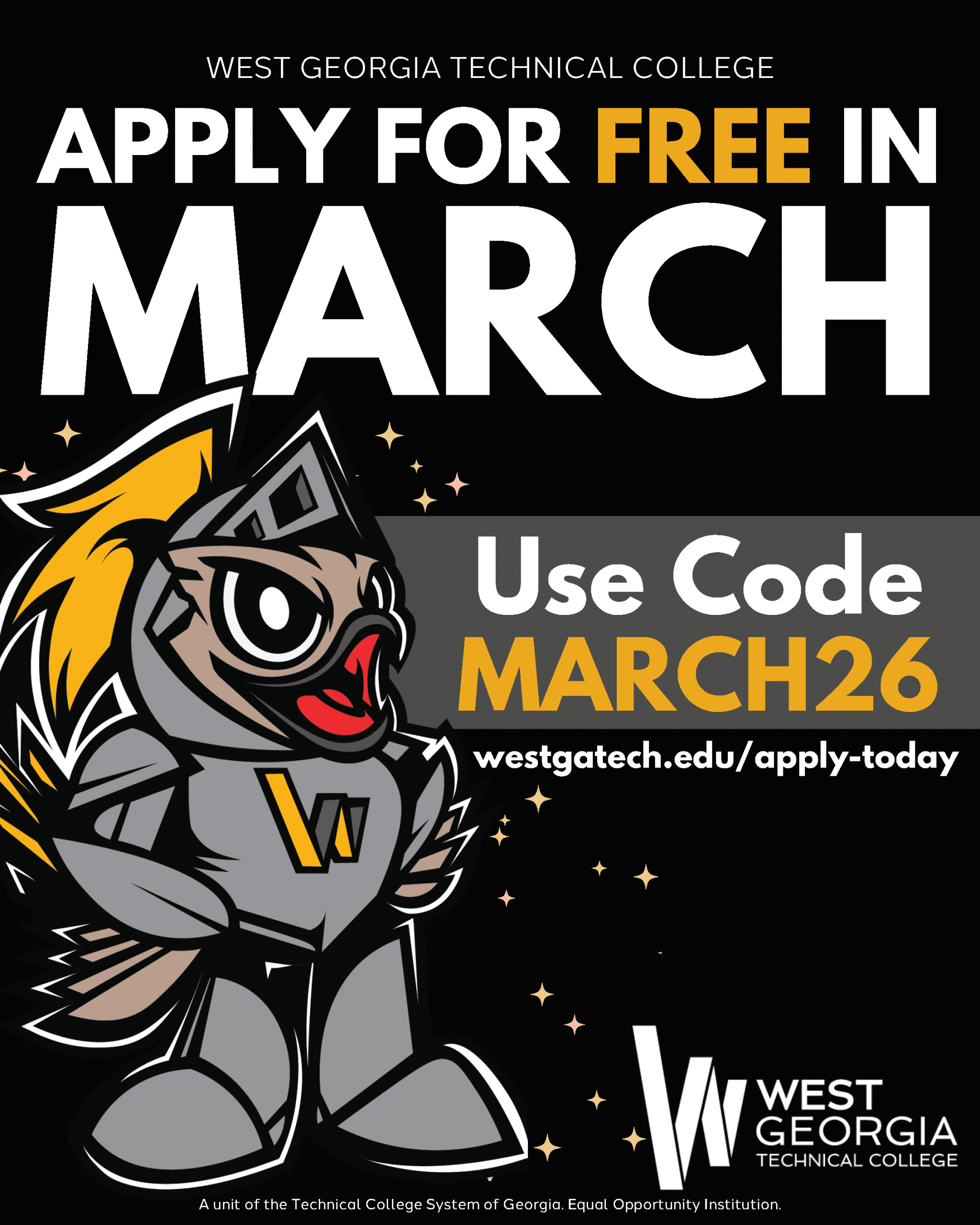 Apply for free in March with code: MARCH26