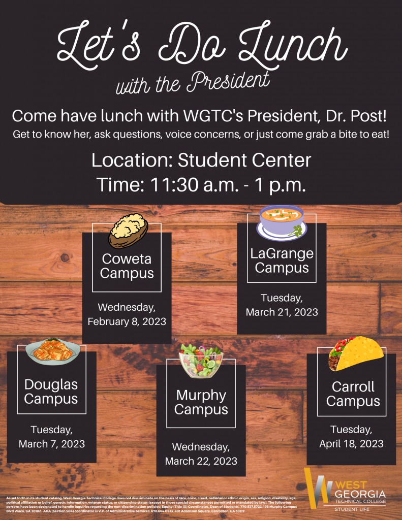 President's Lunch Info Flyer