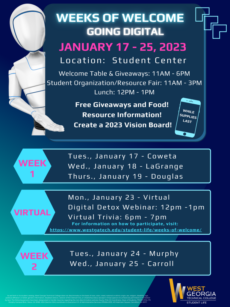 weeks of welcome flyer