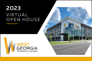 Virtual Open House Flyer with WGTC logo and New Carroll Campus image