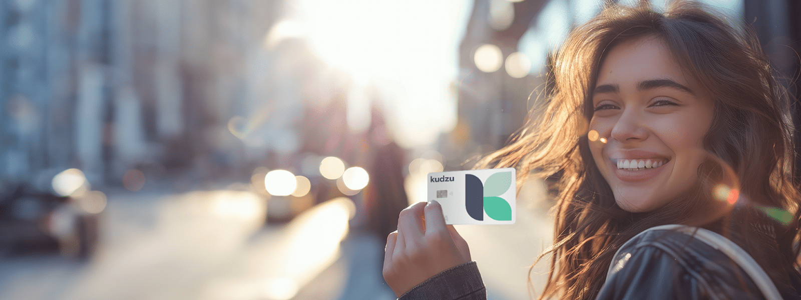 Girl holding Kudzu Card
