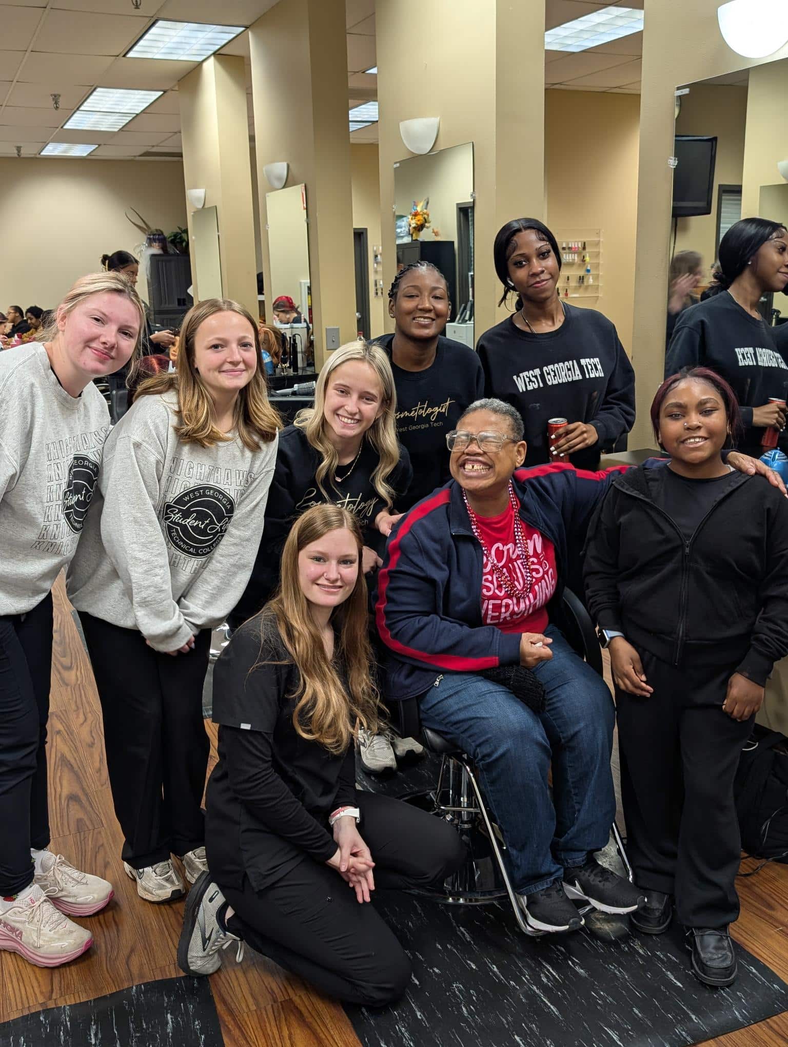 Cosmetology students