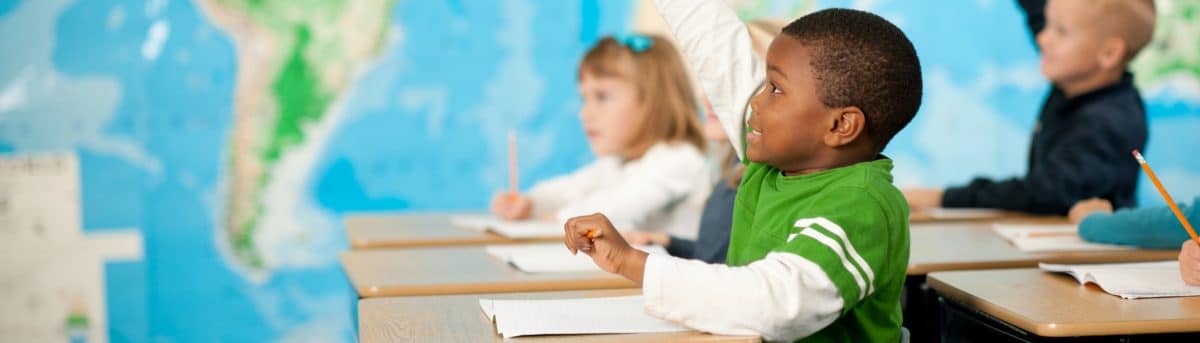 children in a classroom