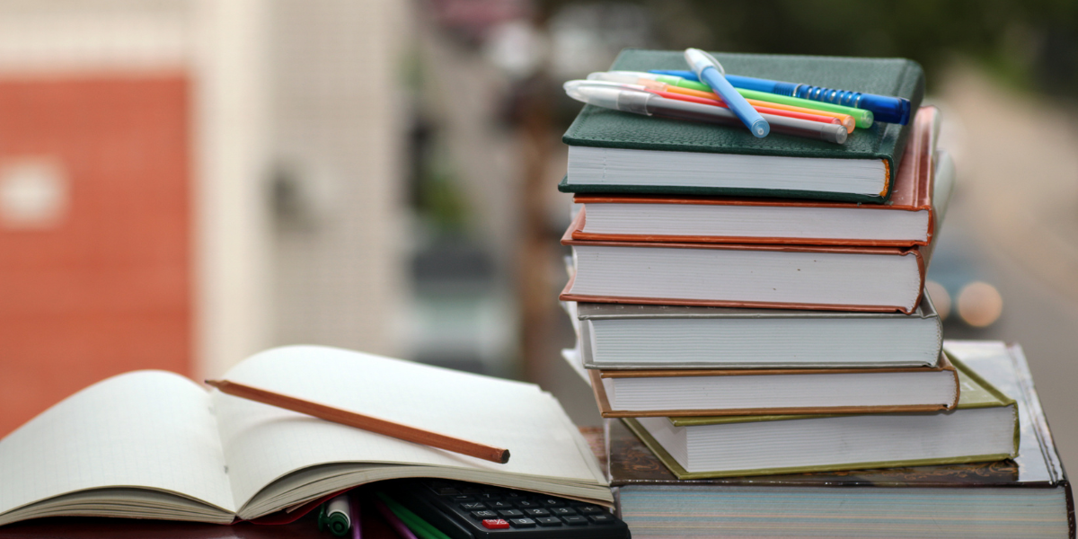 stack of books