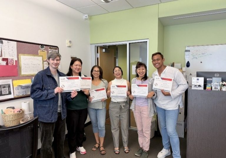 HRTM Students holding certificates