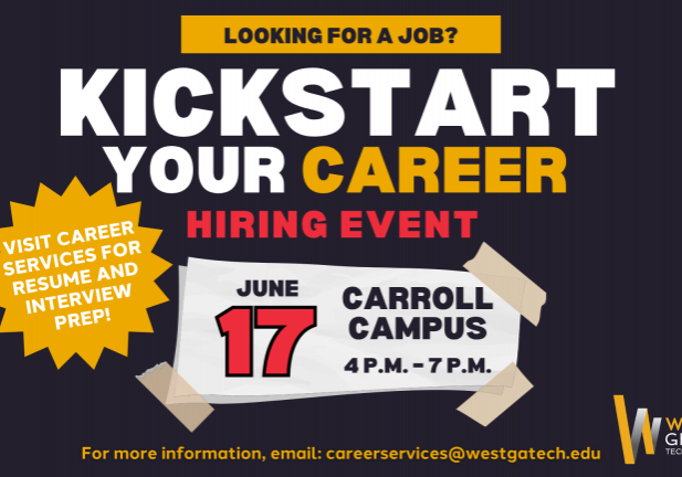 Kickstart your career event flyer with event details