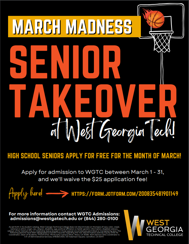 senior takeover flyer