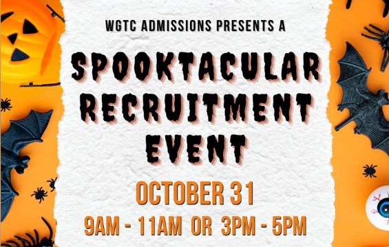 spooktacular recruitment october 31 9am-11am or 3pm-5pm