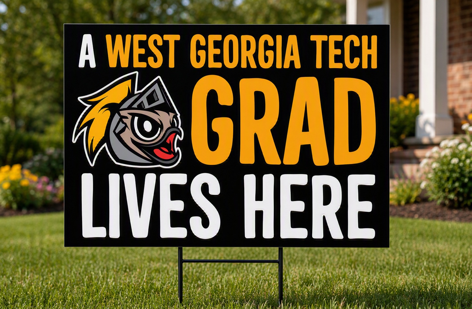 West Georgia Tech graduate yard sign