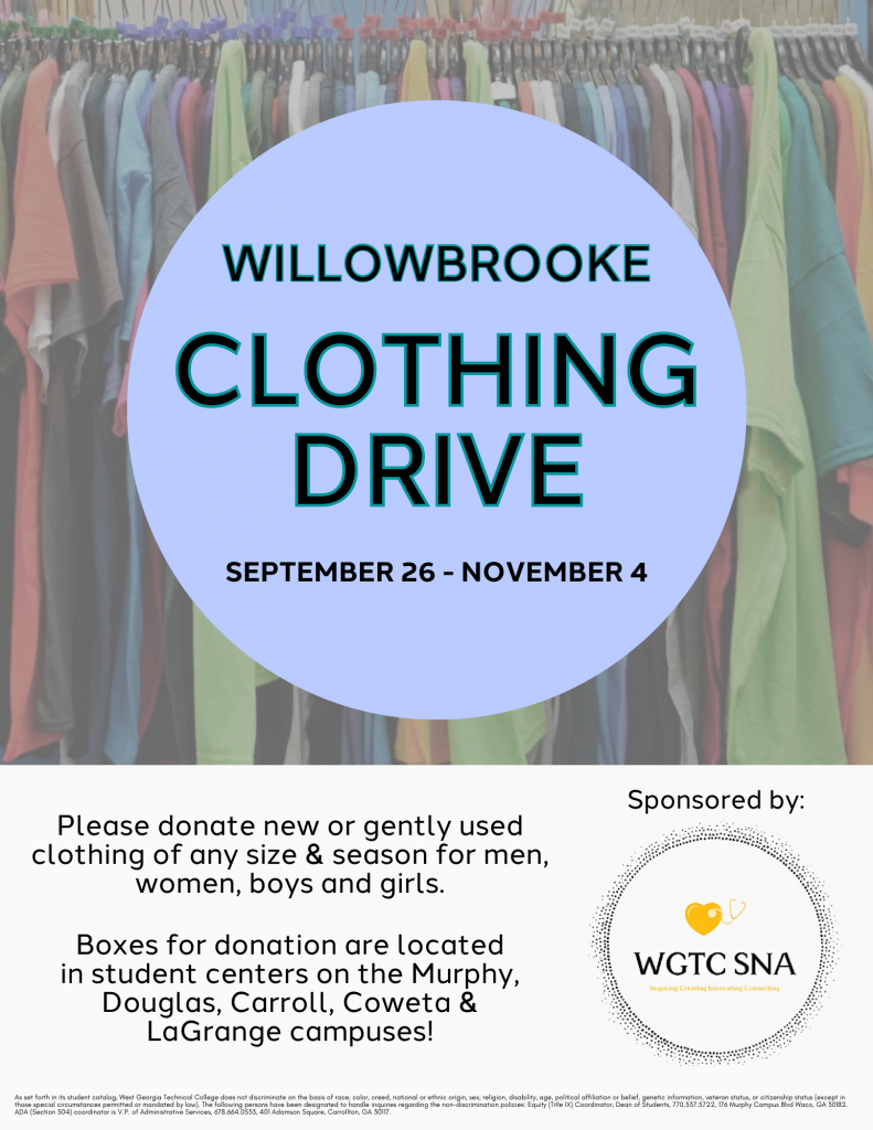 willowbrooke clothing drive flyer